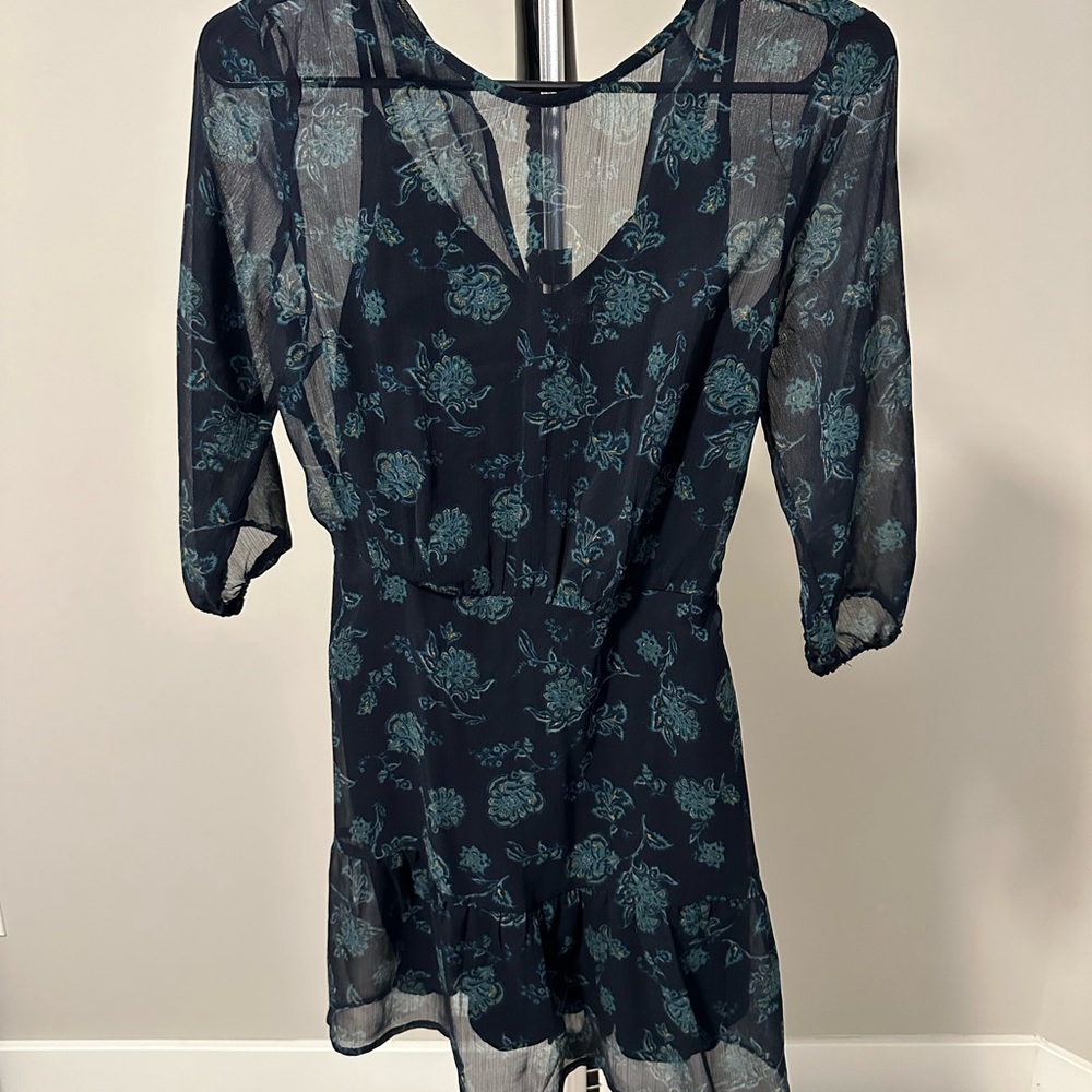 NWTs!!  Women’s Floral Mesh Top Layer Dress - Abercrombie and Fitch - XSP